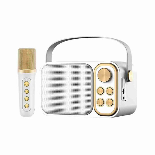 Altavoz Subwoofer Karaoke Retro Almalux® con micrófono -  con Bluetooth -  10W