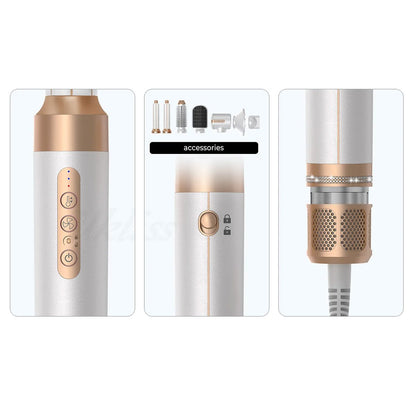 Secador de pelo Profesional de Alta Velocidad Almalux Hot Air Styler 7 En 1, 110000 rpm, Cepillo Secador, Difusor, Alisador, Moldeador