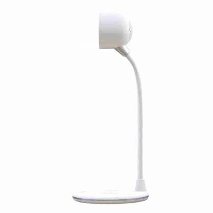 Lámpara de mesa Almalux Multifunción - Cargador QI y Altavoz - Permite Ajuste de Intensidad de Luz