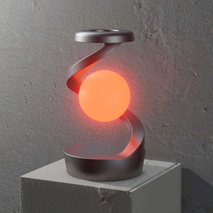 Lámpara de Bola Levitante Almalux® 3D | Luna Flotante Magnética con Luz LED Regulable y Carga Inalámbrica | Decoración Moderna y Regalo Original