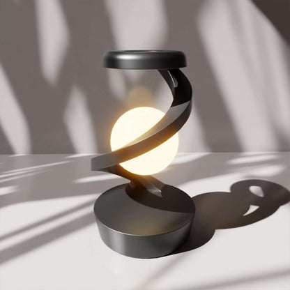 Lámpara de Bola Levitante Almalux® 3D | Luna Flotante Magnética con Luz LED Regulable y Carga Inalámbrica | Decoración Moderna y Regalo Original