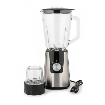 Licuadora con Molinillo Almalux® 600W – Jarra de Cristal 1.5L | 2 Velocidades + Función Pulse | Batidora para Smoothies, Batidos y Moler Café