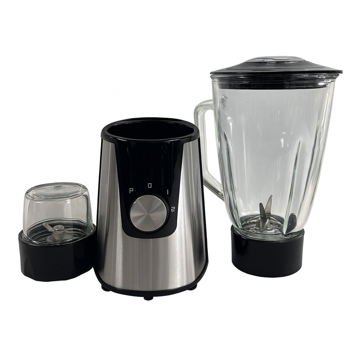 Licuadora con Molinillo Almalux® 600W – Jarra de Cristal 1.5L | 2 Velocidades + Función Pulse | Batidora para Smoothies, Batidos y Moler Café