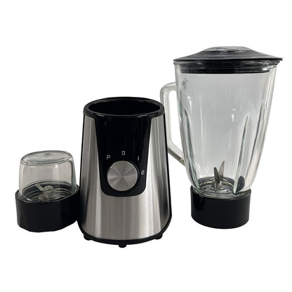 Licuadora con Molinillo Almalux® 600W – Jarra de Cristal 1.5L | 2 Velocidades + Función Pulse | Batidora para Smoothies, Batidos y Moler Café