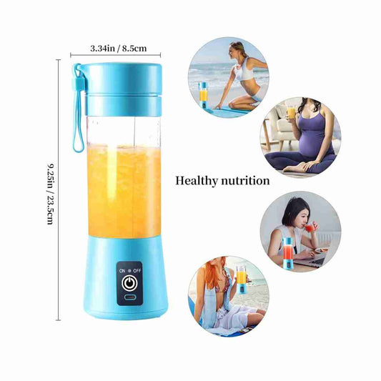 Batidora Licuadora Almalux® portátil -  para batidos y smoothies -  380 ml con seis cuchillas