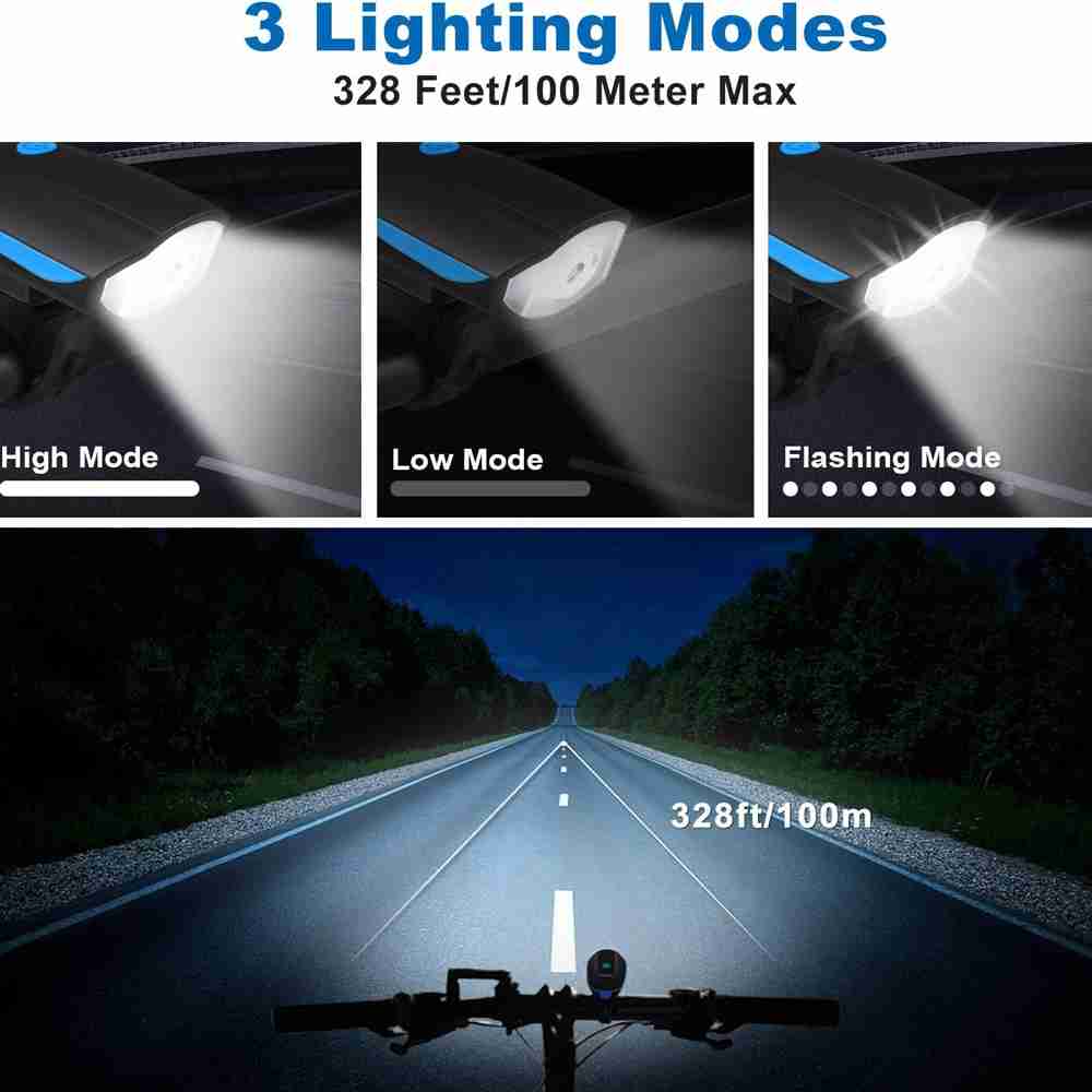Luz Bicicleta Delantera y Trasera  IPX5