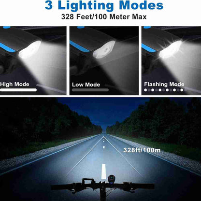 Luz Bicicleta Delantera y Trasera  IPX5