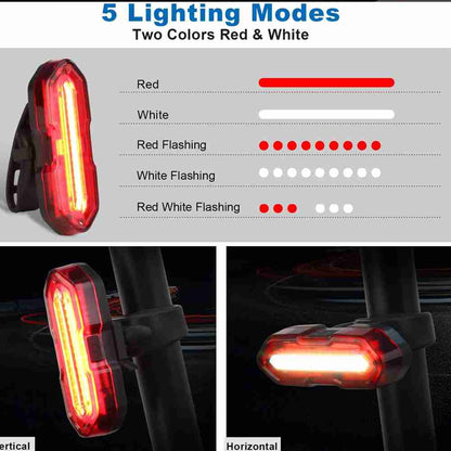 Luz Bicicleta Delantera y Trasera  IPX5