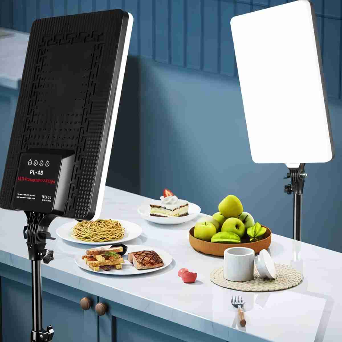 Luz de relleno Almalux® para fotografía y vídeo de 19"con mando y trípode de 2.1m -  mejora la calidad