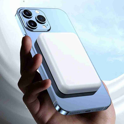 Batería externa magnética Almalux® QI y MagSafe de 10.000 mAH y 15W -  PowerBank -  Cargador Inalámbrico -  Banco de energía magnético -  Batería auxiliar