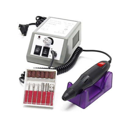 Set manicura y pedicura Almalux® profesional, Torno, fresadora, pulidora de uñas Lima eléctrica con 6 Cabezales