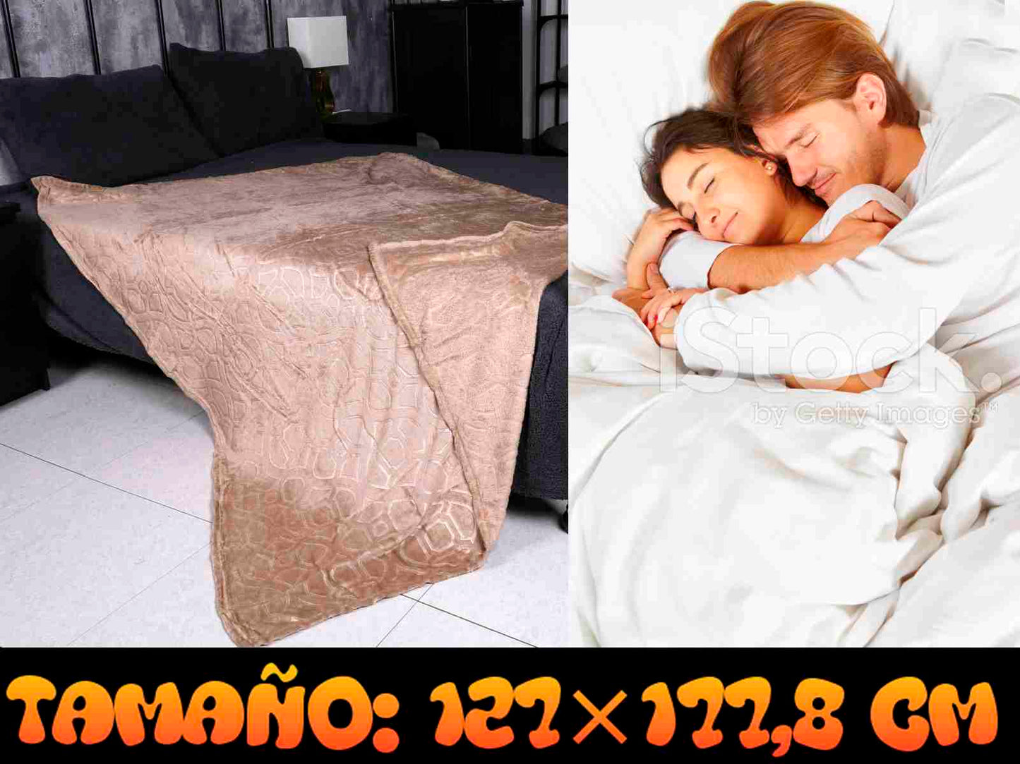 Manta super suave con relieve 220g