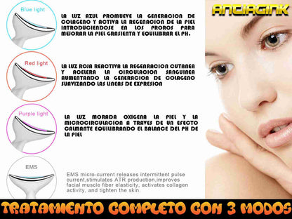 Masajeador de Cuello y Cara Antiarrugas Lifting