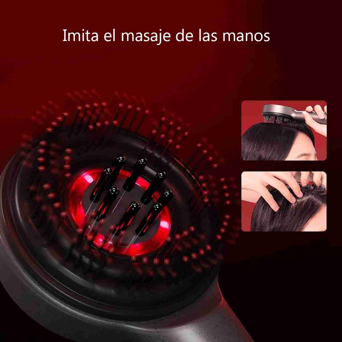Cepillo Masajeador Almalux® XYT-0801 del Cuero Cabelludo con difusor de Serum ó Aceites