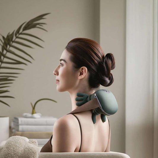 Masajeador Cervical y Espalda 4D Almalux® Mano Biónica con Calor, 3 Intensidades y 2 Niveles de Calor