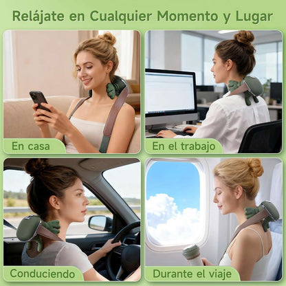 Masajeador Cervical y Espalda 4D Almalux® Mano Biónica con Calor, 3 Intensidades y 2 Niveles de Calor