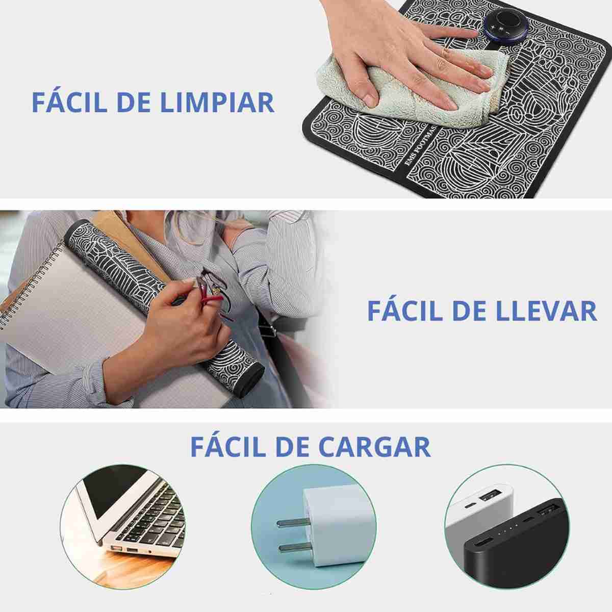 Masajeador de Pies Eléctrico Almalux® Electromagnético -  Masajeando los Puntos de Acupuntura