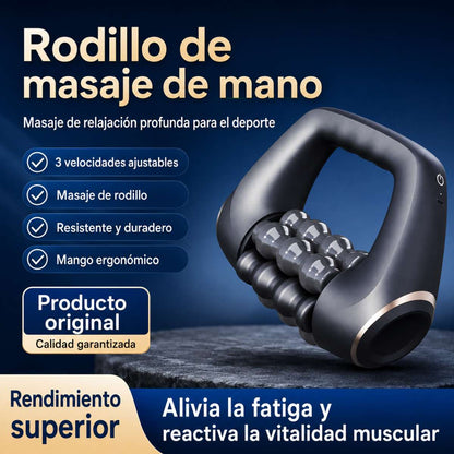 Masajeador Eléctrico Almalux® de Rodillo Muscular Profesional - Rodillo de Masaje de Mano con 3 Velocidades, Motor Sin Escobillas y Diseño Ergonómico para Alivio Muscular, Recuperación Deportiva y Tensión Lumbar