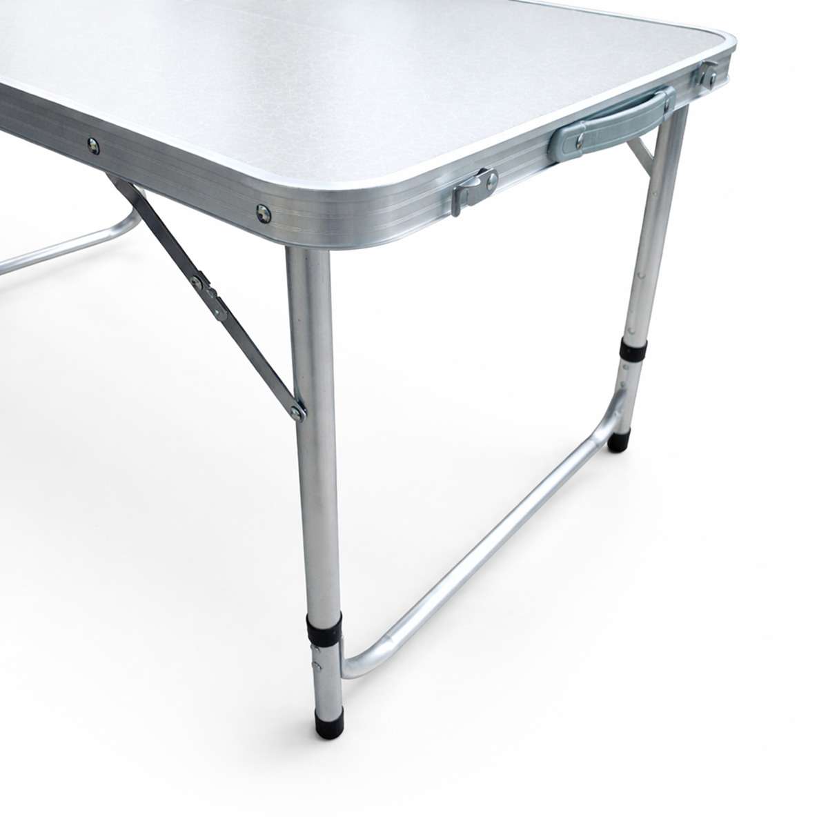 Mesa plegable Almalux® para Camping / Playa con 4 sillas y regulable en altura