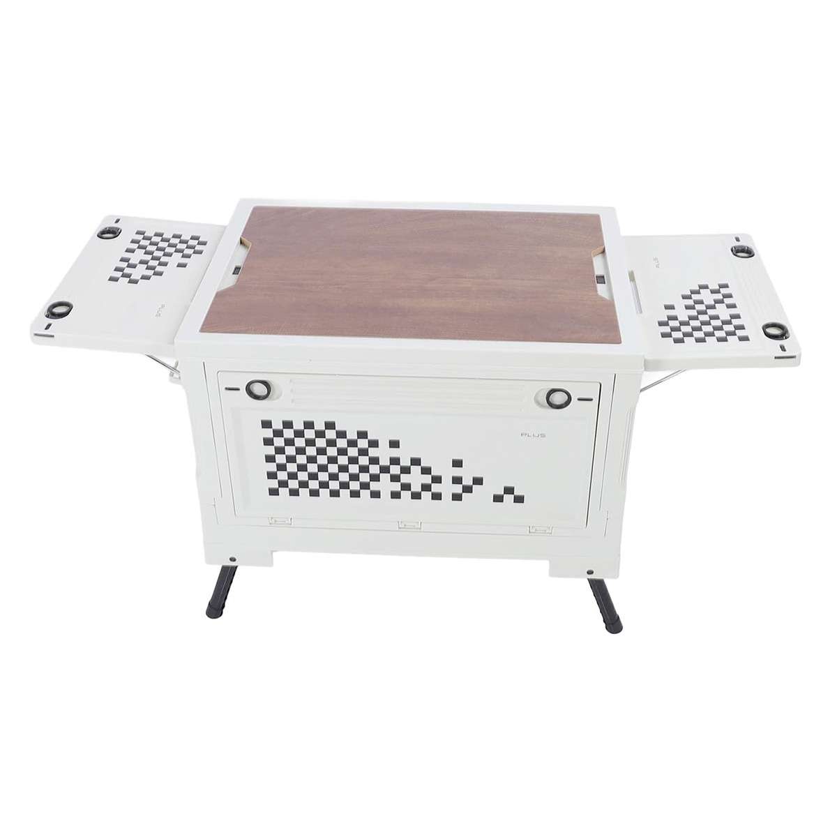 Mesa / Caja de Almacenaje Plegable Multifuncional Almalux® de 56L con Apertura en 4 Direcciones, para camping, hogar, coche, caravana y organización diaria