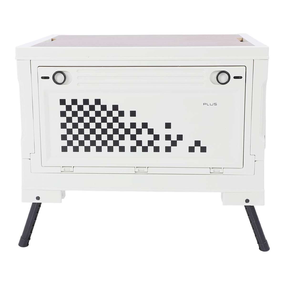 Mesa / Caja de Almacenaje Plegable Multifuncional Almalux® de 56L con Apertura en 4 Direcciones, para camping, hogar, coche, caravana y organización diaria