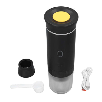 Mini Cafetera Portátil Almalux® 3 en 1 – 15 Bares, Recargable USB-C, Compatible con Cápsulas y Café Molido, Ideal para Viajes, Oficina y Camping