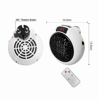 Calefactor Almalux® cerámico eléctrico de enchufe con mando