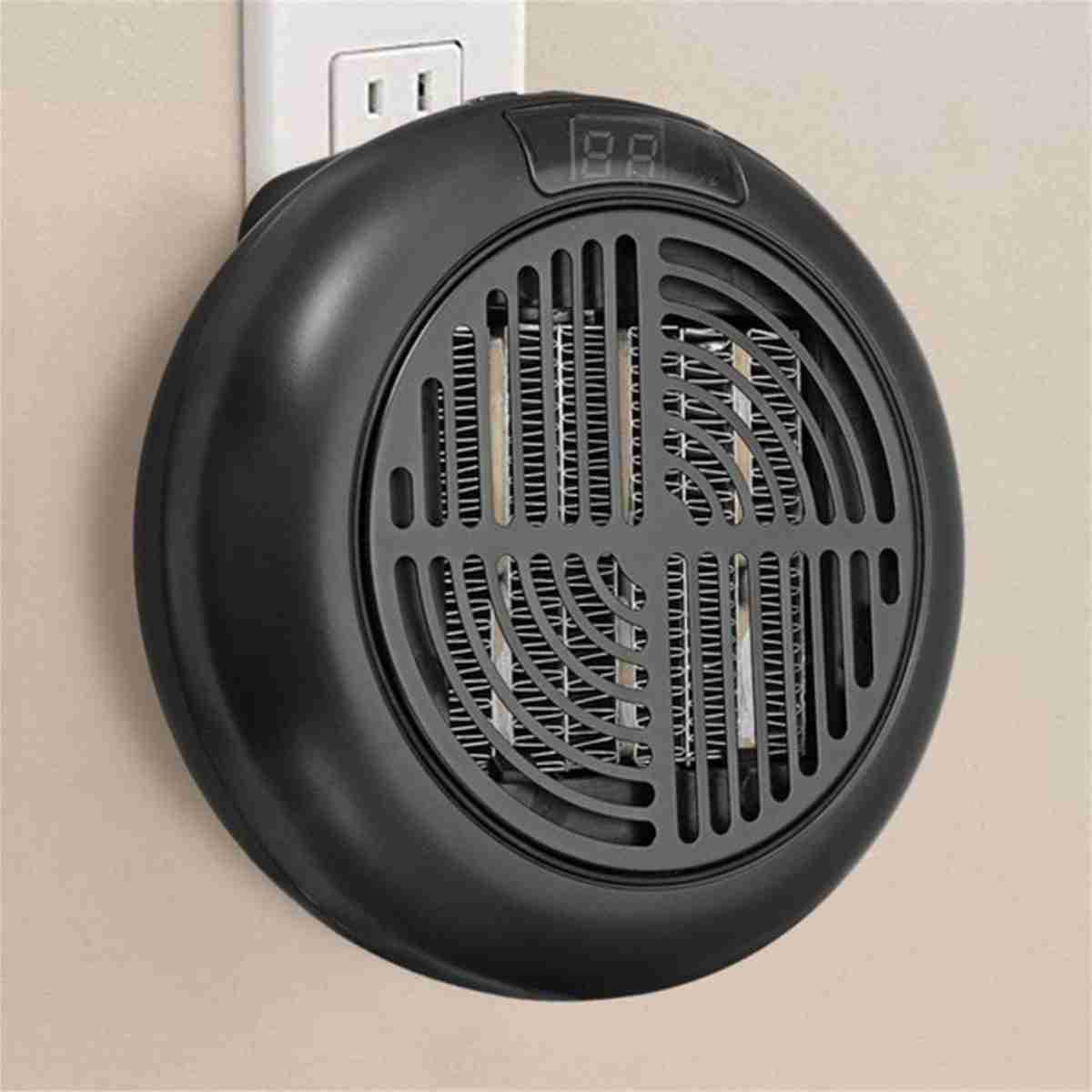 Calefactor Almalux® cerámico eléctrico de enchufe con mando