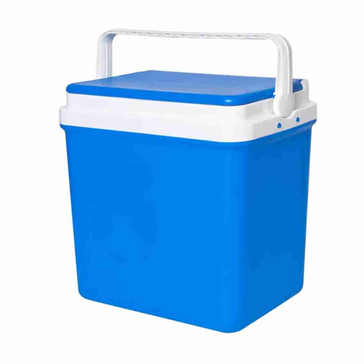 Nevera Portatil Almalux® para Camping y Playa con asa resistente y cierre hermético. Perfecta para mantener frescos alimentos y bebidas - azul
