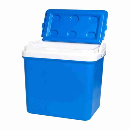 Nevera Portatil Almalux® para Camping y Playa con asa resistente y cierre hermético. Perfecta para mantener frescos alimentos y bebidas - azul