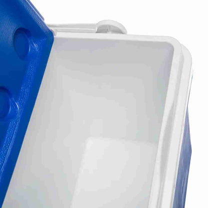 Nevera Portatil Almalux® para Camping y Playa con asa resistente y cierre hermético. Perfecta para mantener frescos alimentos y bebidas - azul