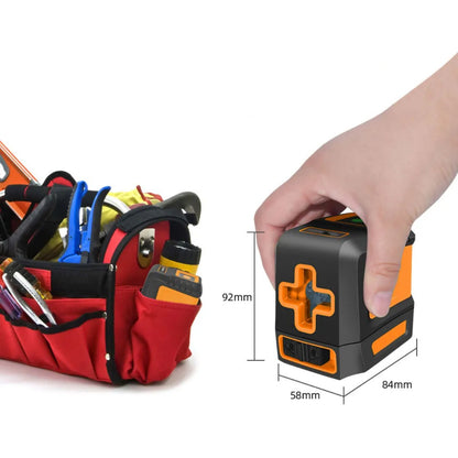 Nivel Láser Verde Almalux® T04 – Mini Nivel de Líneas Cruzadas Autonivelante | Alta Precisión, IP54, Visibilidad 30m