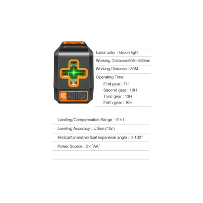 Nivel Láser Verde Almalux® T04 – Mini Nivel de Líneas Cruzadas Autonivelante | Alta Precisión, IP54, Visibilidad 30m