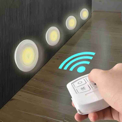 Pack de 3 luces Luz led Almalux® con control remoto para armario -  dormitorio -  librería -  despensa -  pasillo -  escaleras -  almacén -  bodegas