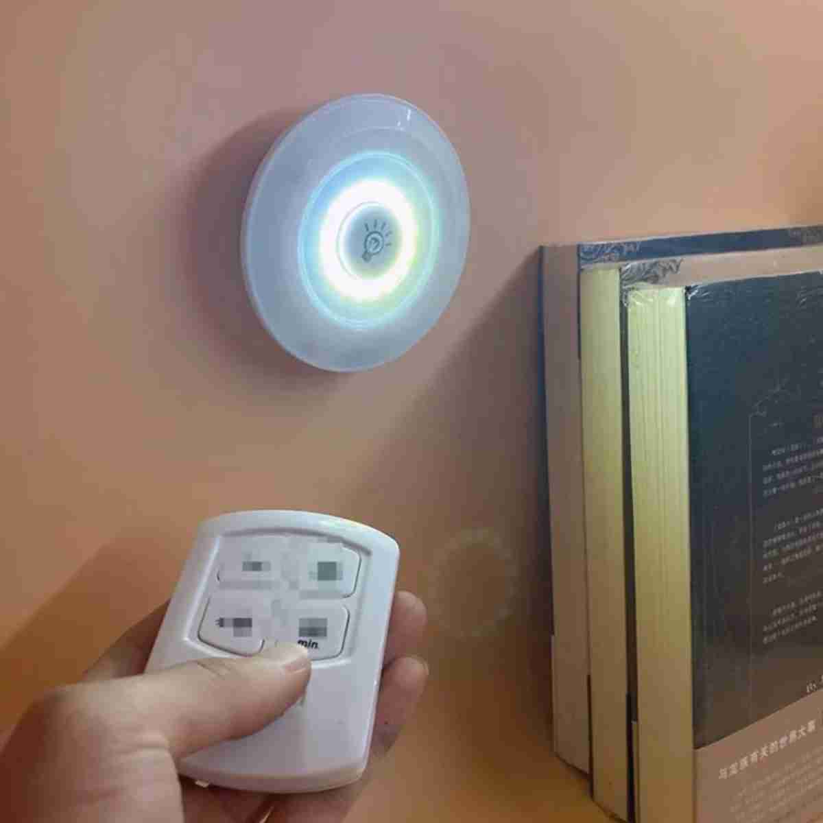 Pack de 3 luces Luz led Almalux® con control remoto para armario -  dormitorio -  librería -  despensa -  pasillo -  escaleras -  almacén -  bodegas