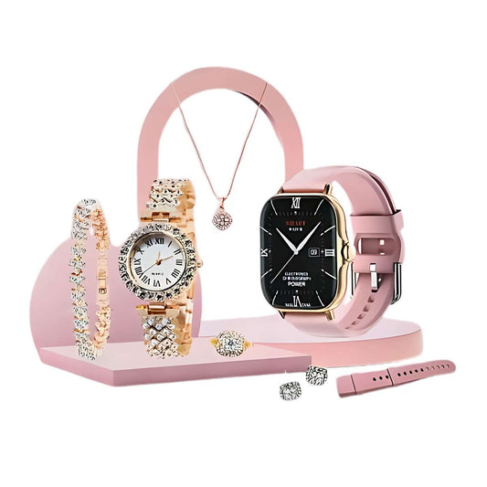Smartwatch Almalux® A58 Plus con Set de Bisutería: Elegancia y Conectividad en un Solo Paquete