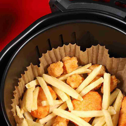 Papel de pergamino Almalux® para freidora de aire Redondo 150 Unidades 16 x 4.5 cm