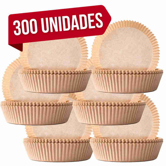 Papel de pergamino Almalux® para freidora de aire Redondo 300 Unidades 16 x 4.5 cm