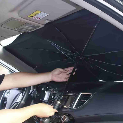 Parasol Para Coche Almalux® con Protección Solar Y Aislamiento Térmico -  Paraguas De Sombra Para Parabrisas Delantero