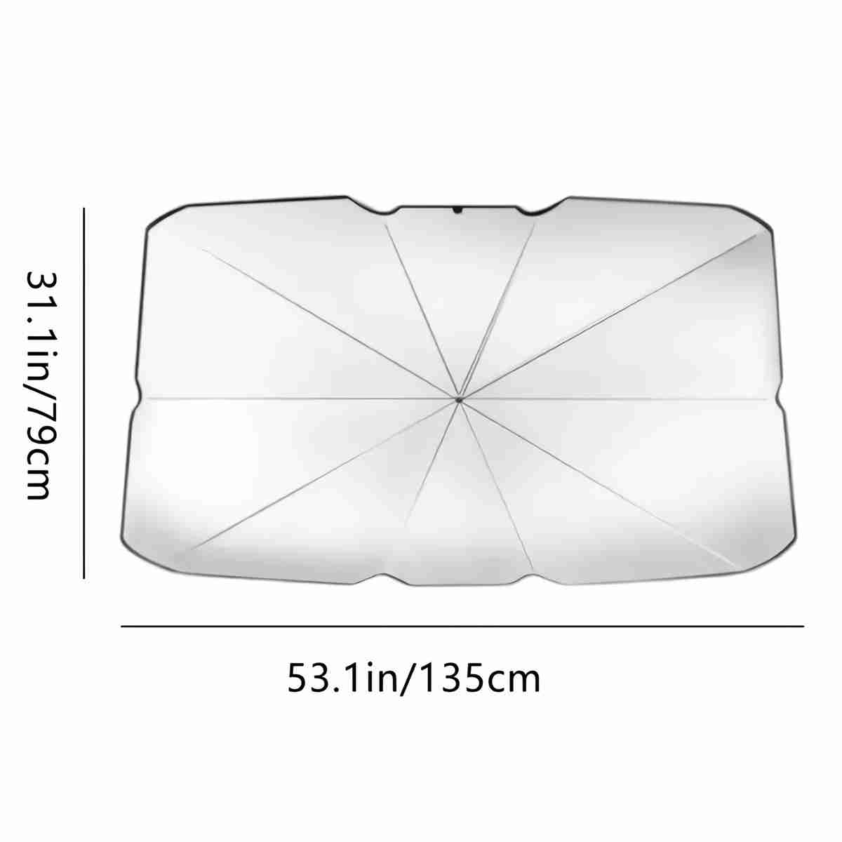 Parasol Para Coche Almalux® con Protección Solar Y Aislamiento Térmico -  Paraguas De Sombra Para Parabrisas Delantero