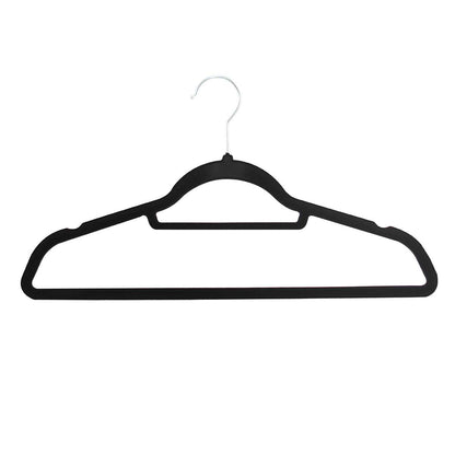 Perchas de Terciopelo Almalux® Negras Pack 8 Antideslizantes 44,5 x 23,5 cm