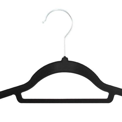 Perchas de Terciopelo Almalux® Negras Pack 8 Antideslizantes 44,5 x 23,5 cm
