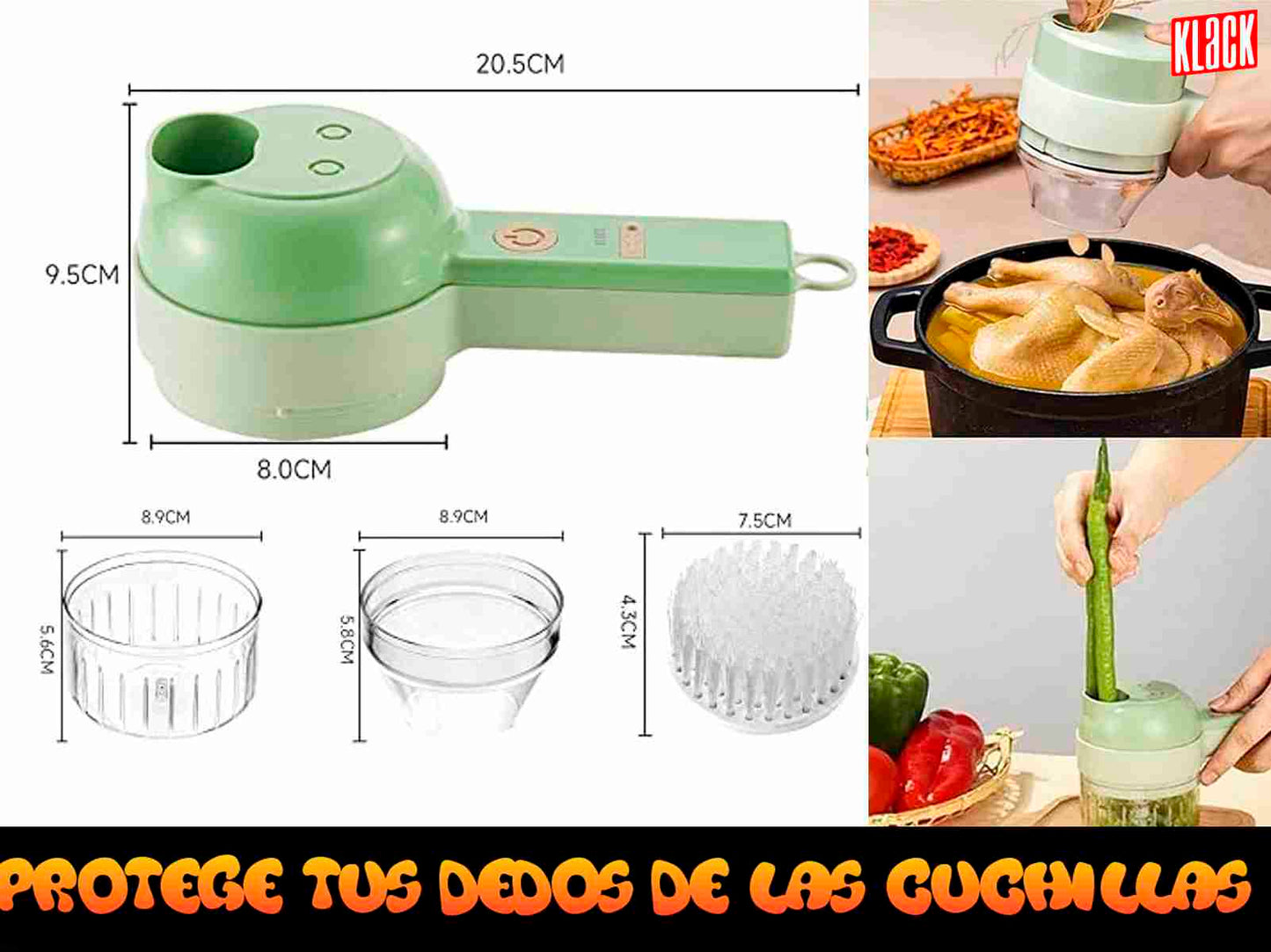 Trituradora de alimentos cortador de verduras