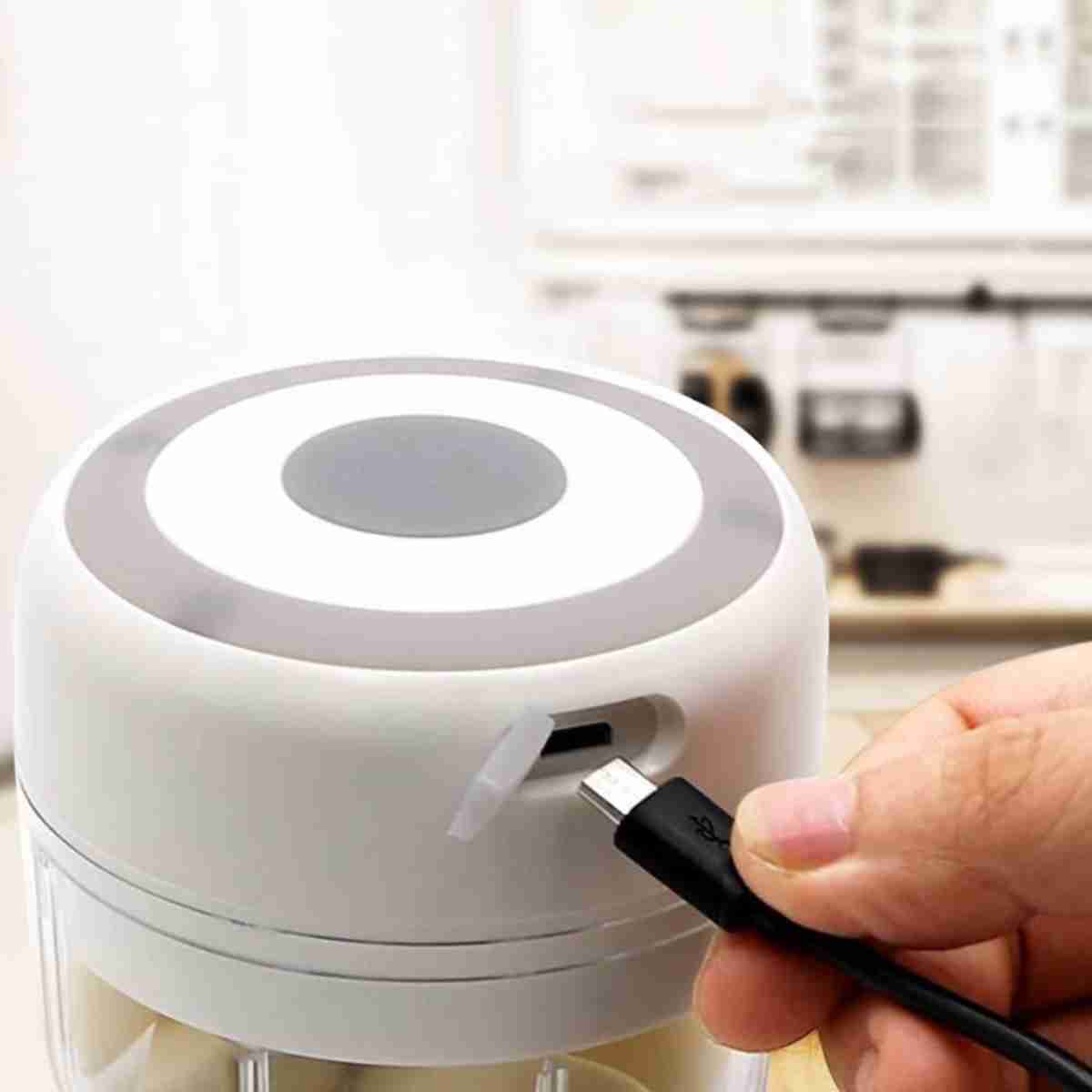 Mini Picadora Multifunción Recargable Almalux® de 250ml -  cuchillas de acero inoxidable -  30W