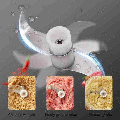 Mini Picadora Multifunción Recargable Almalux® de 250ml -  cuchillas de acero inoxidable -  30W