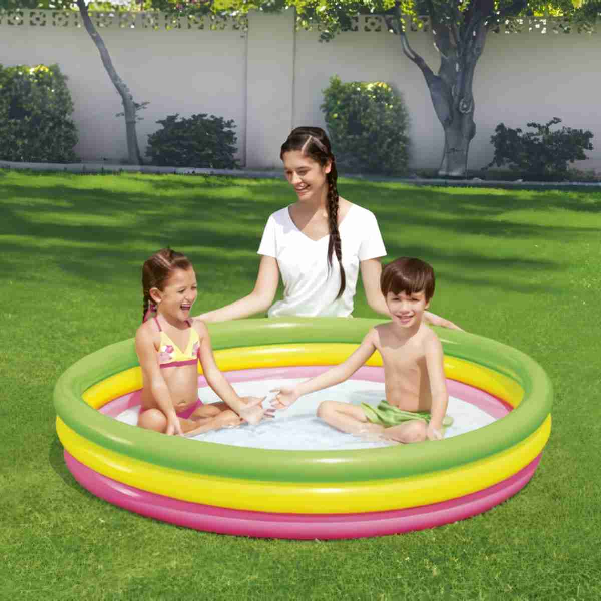 Piscina Hinchable BestWay Swim Squad Play Pool 1.52m x 30cm -  Diversión y Seguridad para Niños