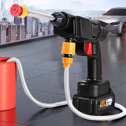 Pistola de Agua a Presión Almalux® – Inalámbrica, 30 Bar, con Batería y Accesorios | Limpieza de Coches, Jardín y Hogar