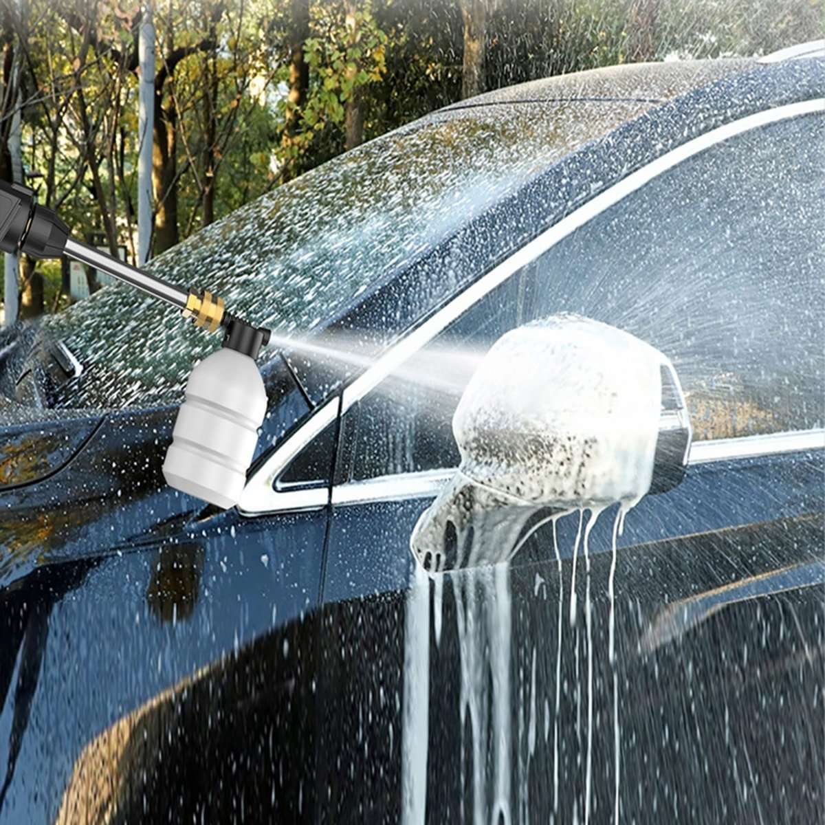 Pistola de Agua a Presión Almalux® – Inalámbrica, 30 Bar, con Batería y Accesorios | Limpieza de Coches, Jardín y Hogar
