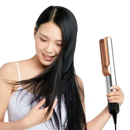 Plancha Alisadora Secador Almalux® 2 en 1 Profesional con Iones Negativos, Seca y Alisa sin Dañar el Cabello, Antiencrespamiento
