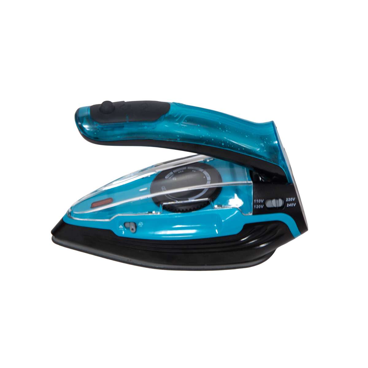 Plancha de Viaje Almalux® 1100W Plegable con Vapor Vertical, Suela Antiadherente de Teflón, Voltaje Dual y Depósito 9 ml Compacta y Portátil
